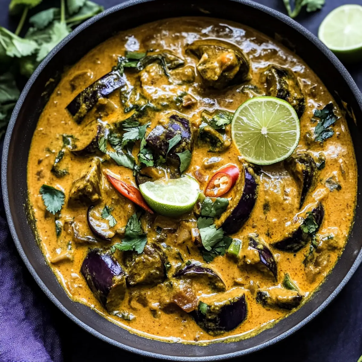Delicious Eggplant Coconut Curry – A Quick Vegan Delight