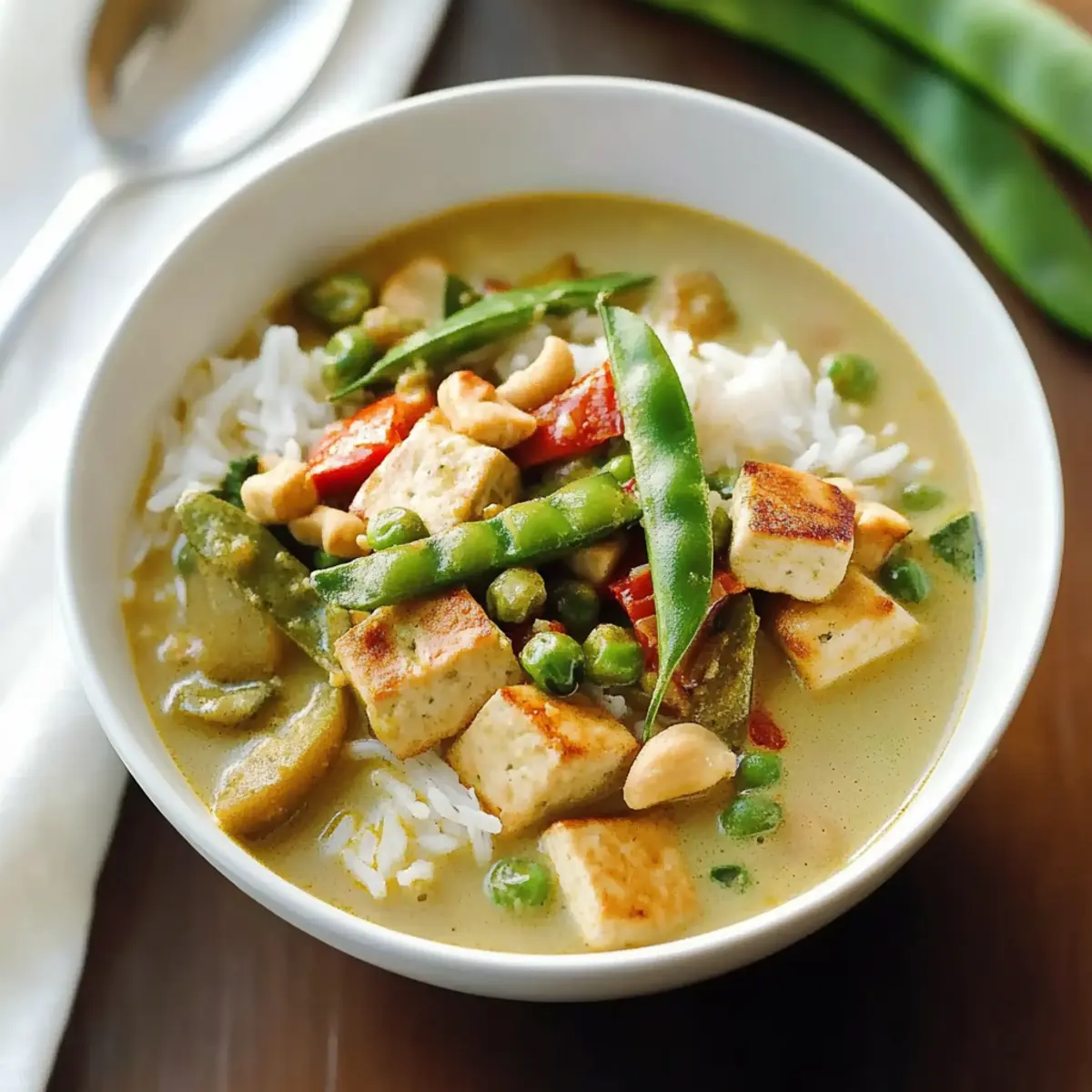High Protein Vegan Thai Green Curry for a Cozy Meal