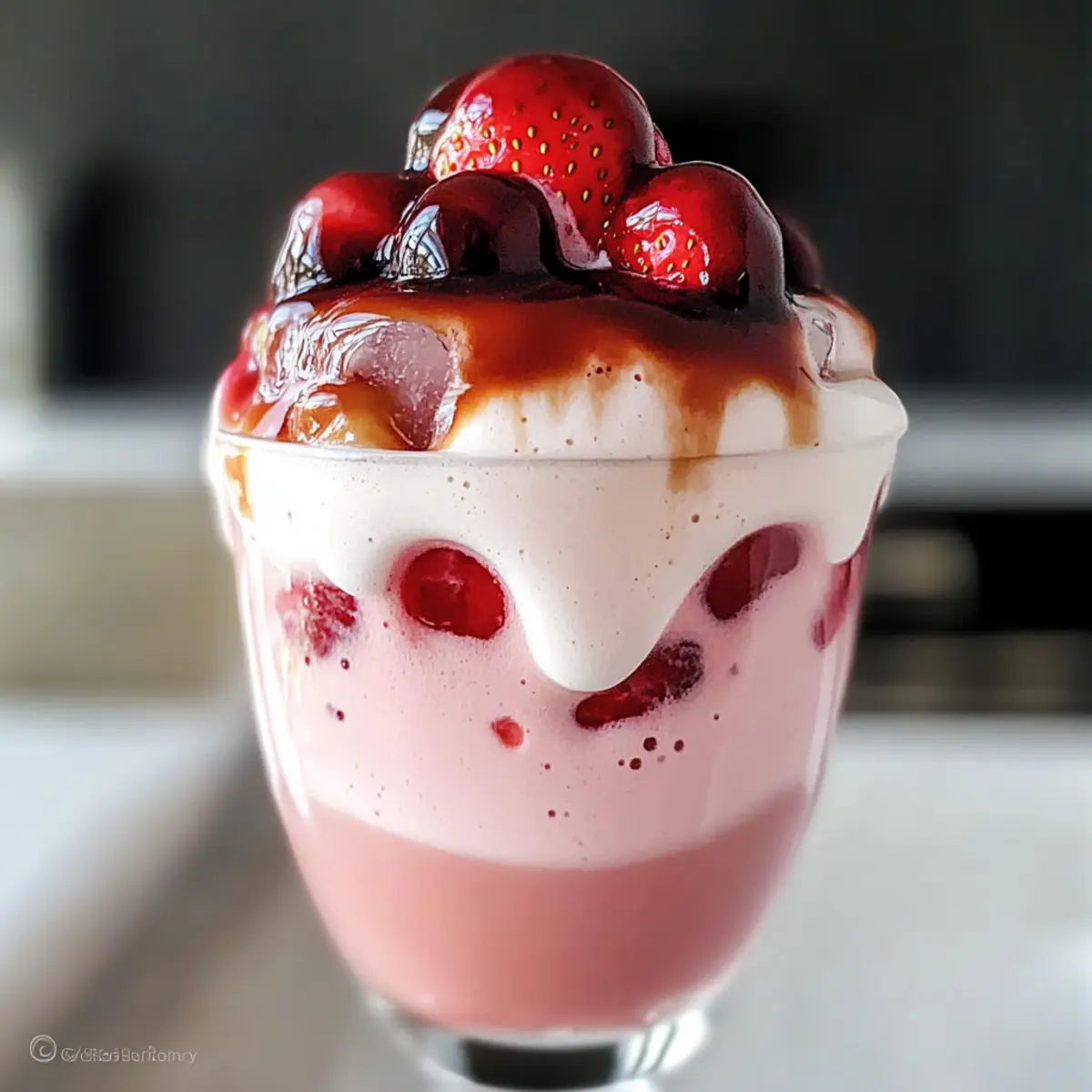 Irresistibly Creamy Strawberry Dalgona Coffee Recipe