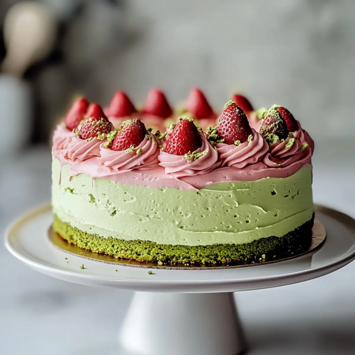 Delight in Easy Strawberry Matcha Cake: A Sweet Garden Escape