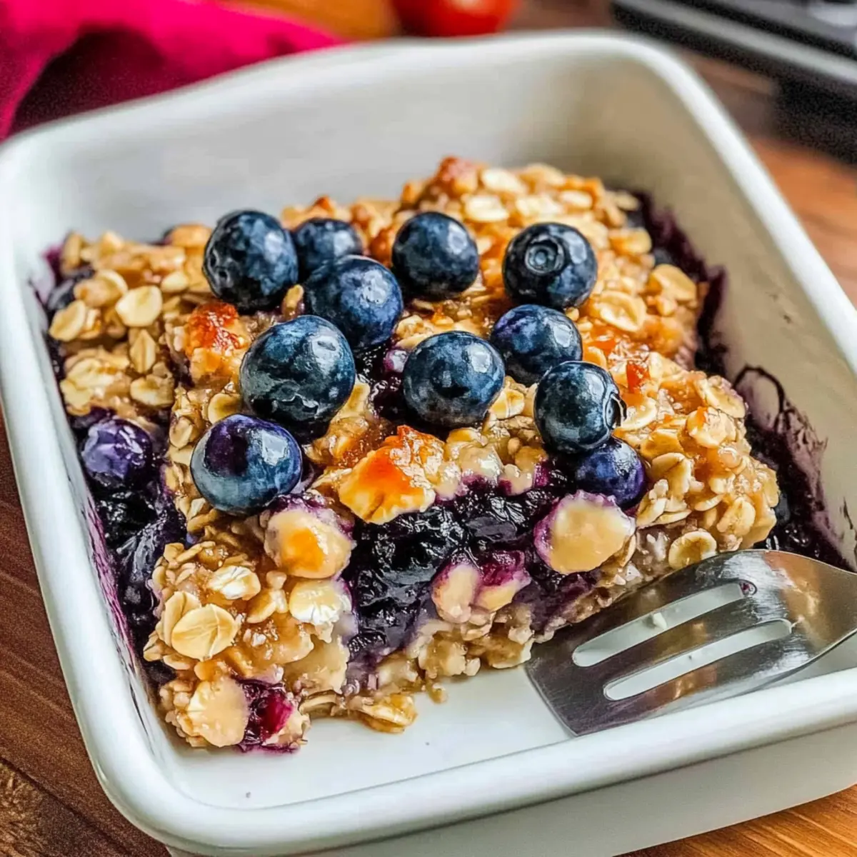 Blueberry Baked Oatmeal: Delightfully Comforting Breakfast Casserole