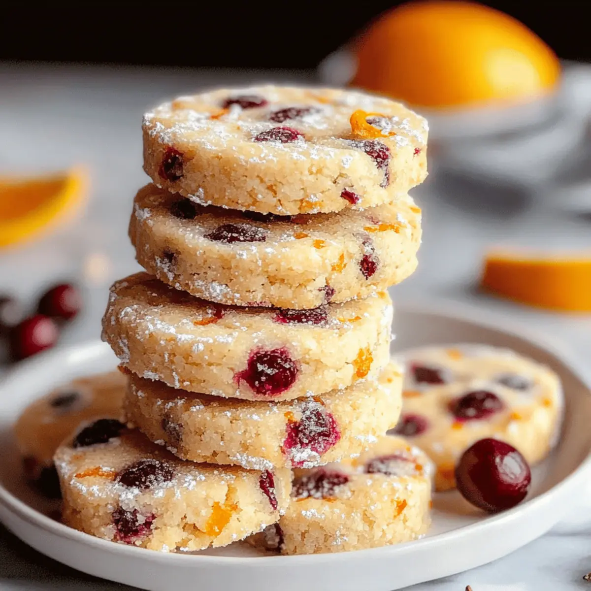 Cranberry Orange Shortbread Cookies Recipe for Holiday Joy