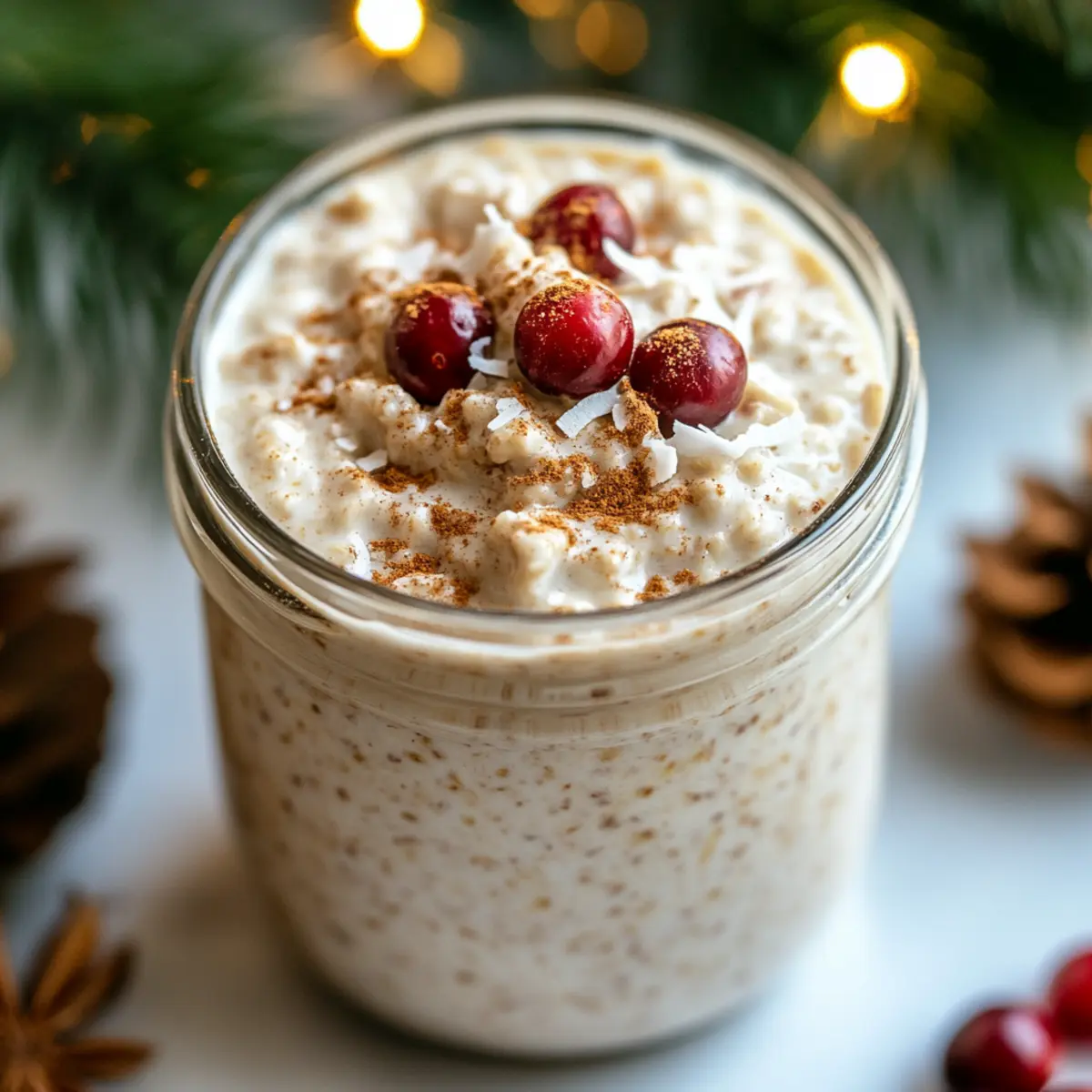 Delicious Eggnog Overnight Oats for a Cozy Holiday Morning