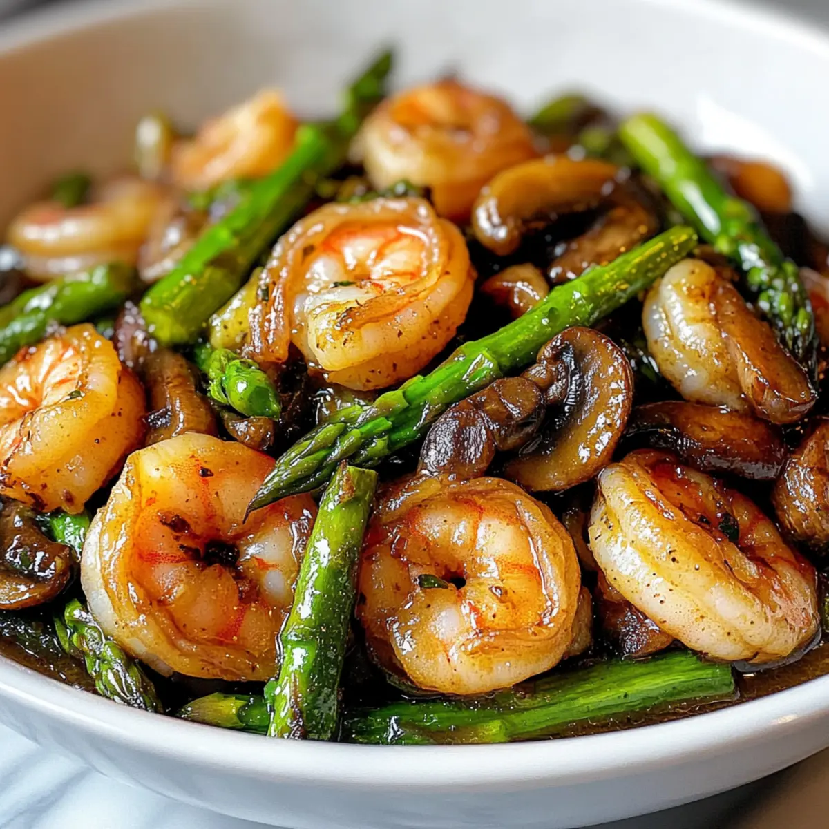 Savory Shrimp and Asparagus Stir-Fry with Mushrooms Magic