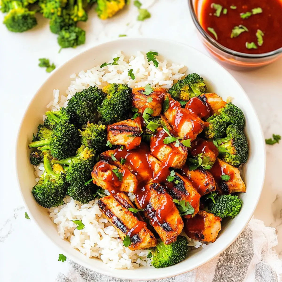 Hot Honey Chicken & Rice Bowl