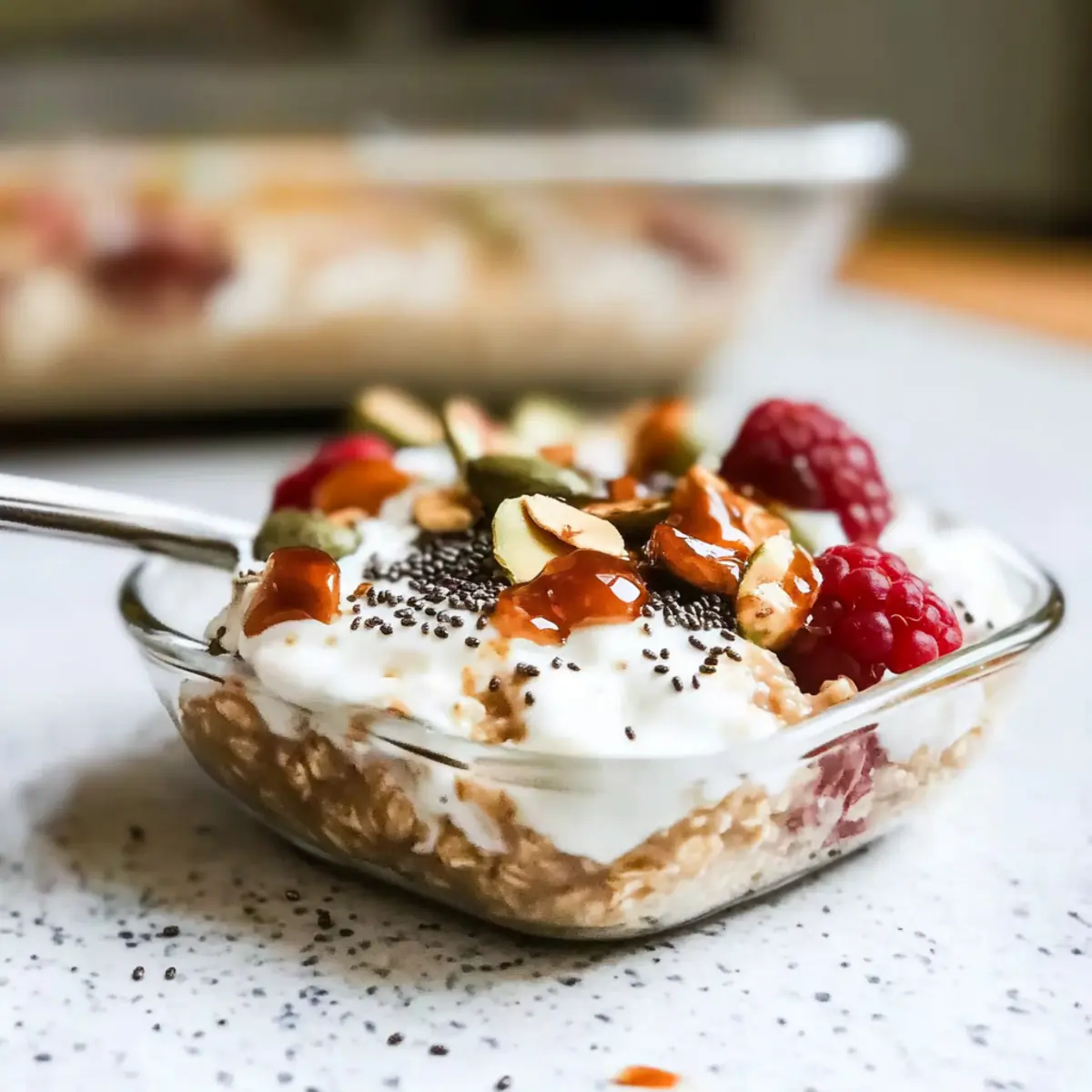 Pumpkin Cheesecake Overnight Oats