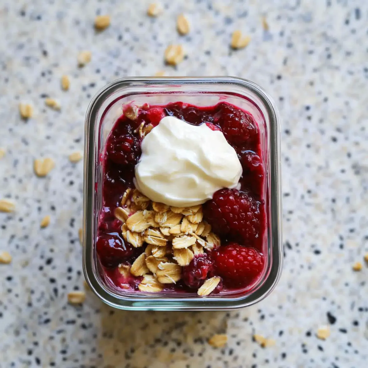 Peanut Butter and Jam Overnight Oats